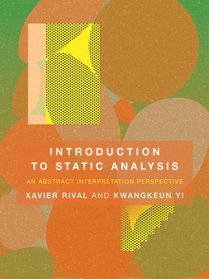 cover image of Introduction to Static Analysis